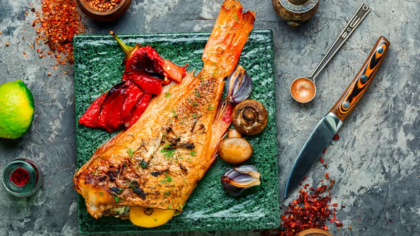 Samak Mashwi local dish in Sharjah