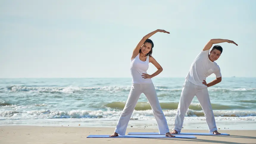 Morning Rituals by the Seaside